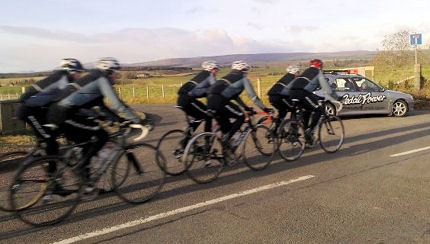 The new Team Emdura on their first training camp around Loch Earn in early November.