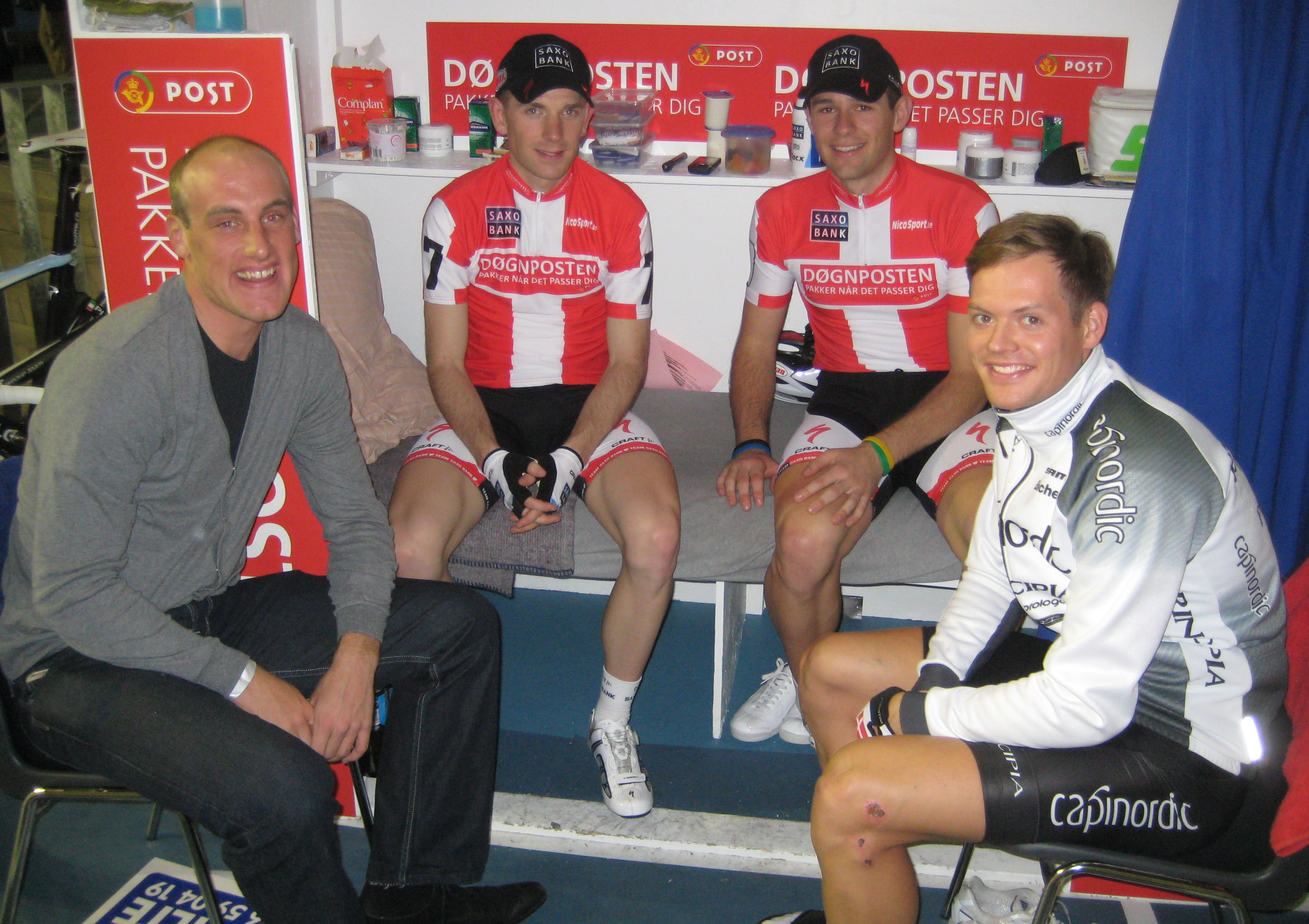 Casper Jørgensen with Michael, Alex, and Jens-Erik 
