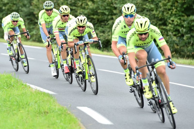 Tinkoff were also keeping Bert safe, as much as possible. Photo©ASO/A.Broadway